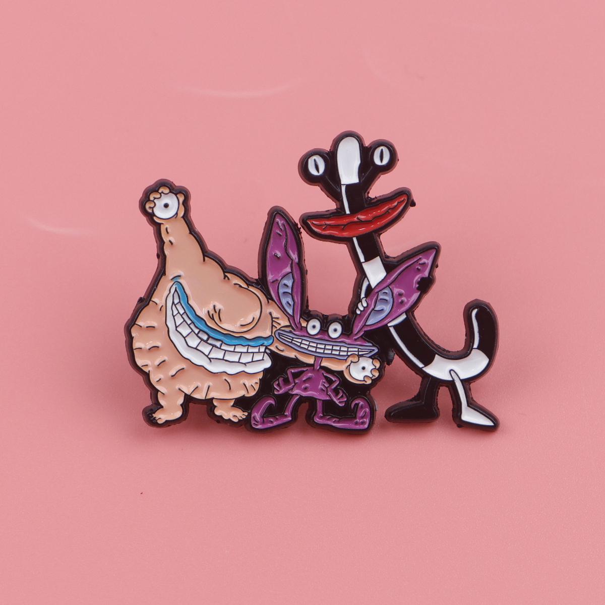 Cartoon Monster Enamel Pin Bad - Men Accessories Brooch ulasan dan harga