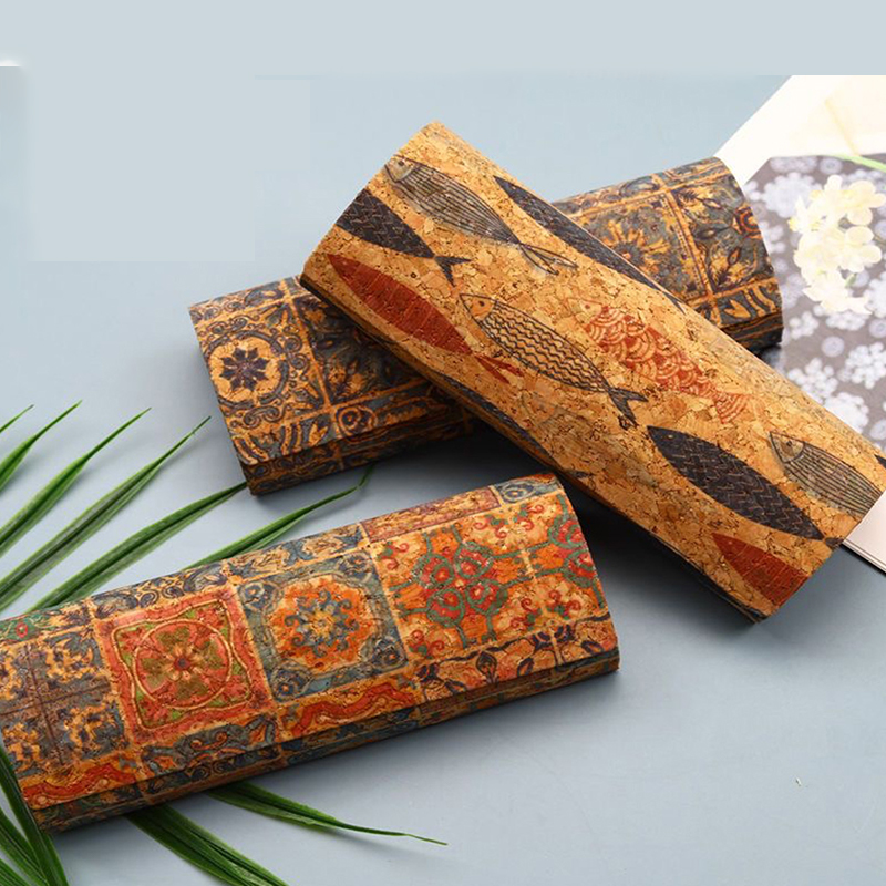 ●Natural Cork Glasses Case Har - Men Accessories To Look Good ulasan dan harga