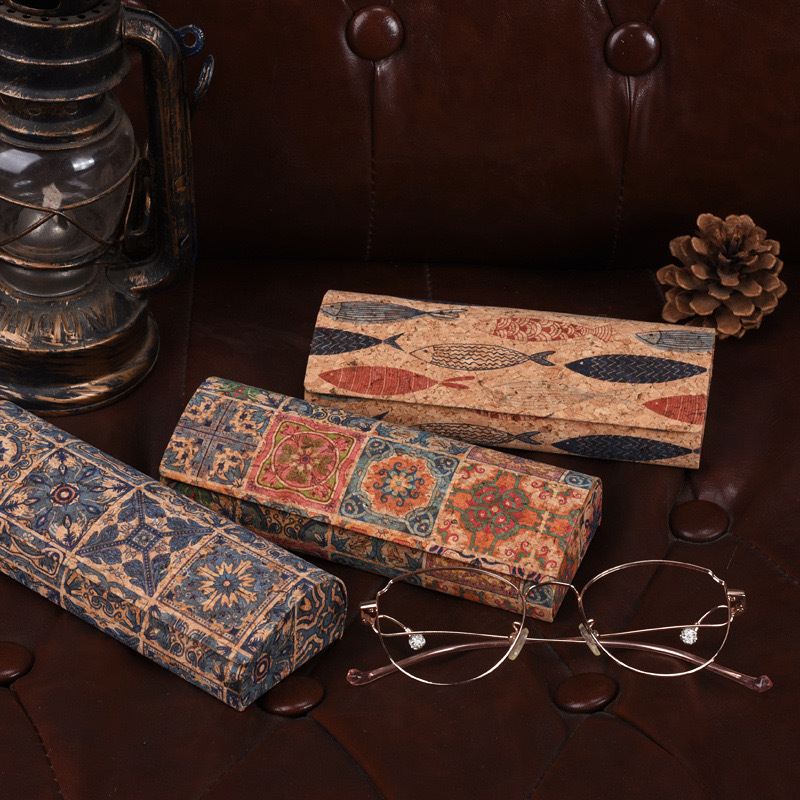 ●Natural Cork Glasses Case Har - Men Accessories To Look Good ulasan dan harga