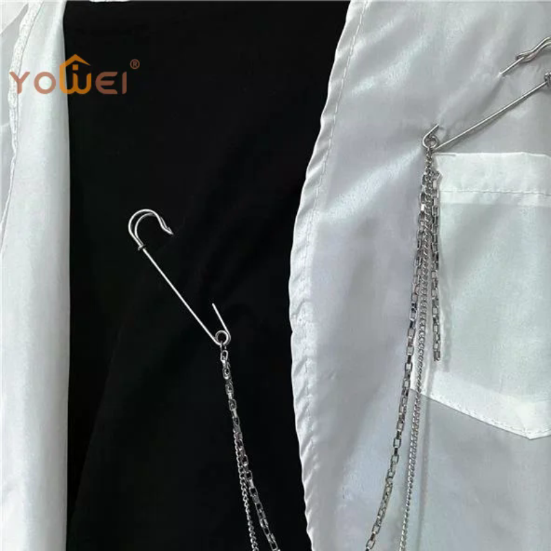 New Punk Double Layered Pants  - Men Accessories Brooch ulasan dan harga