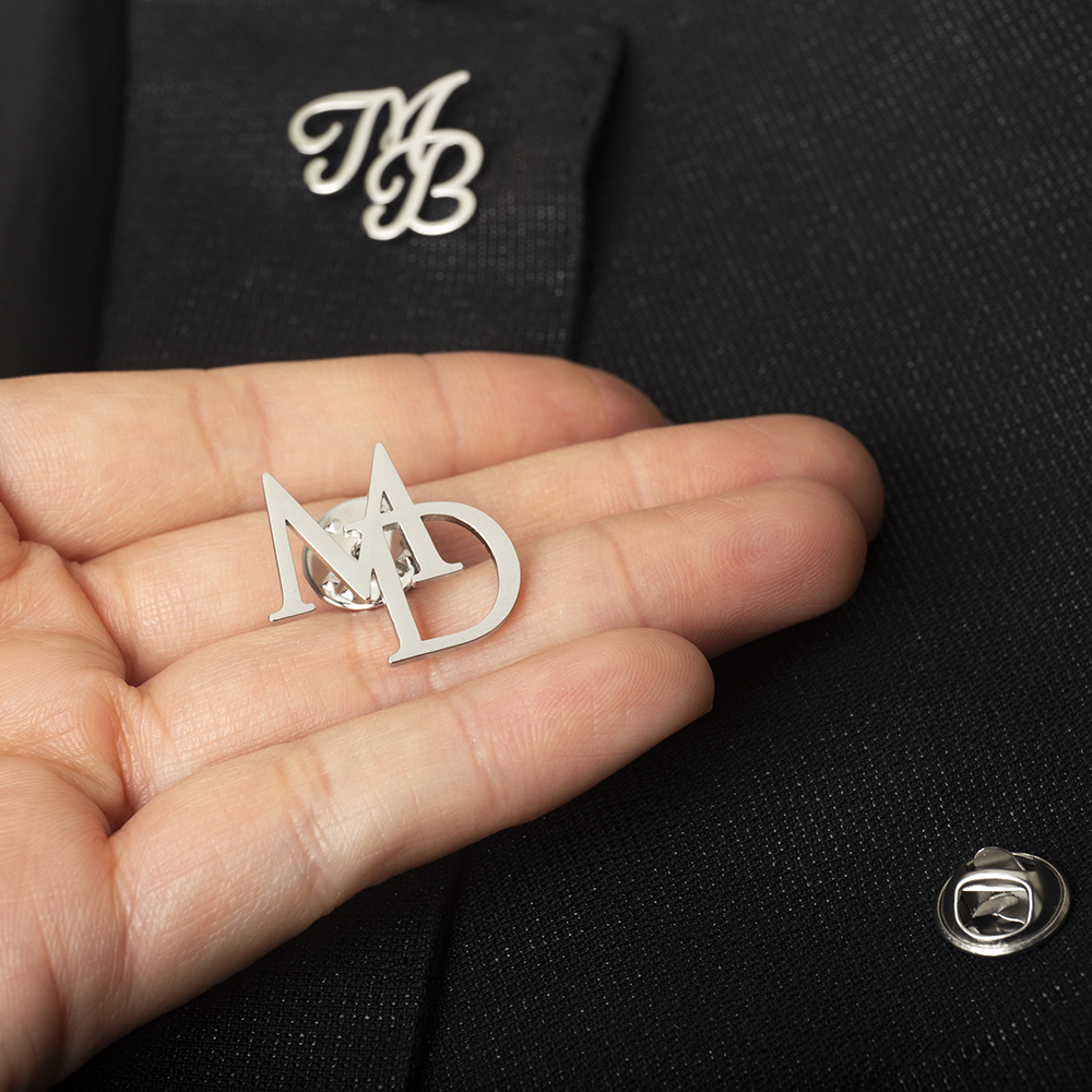 Tangula Custom Initials Brooch - Men Accessories Brooch ulasan dan harga