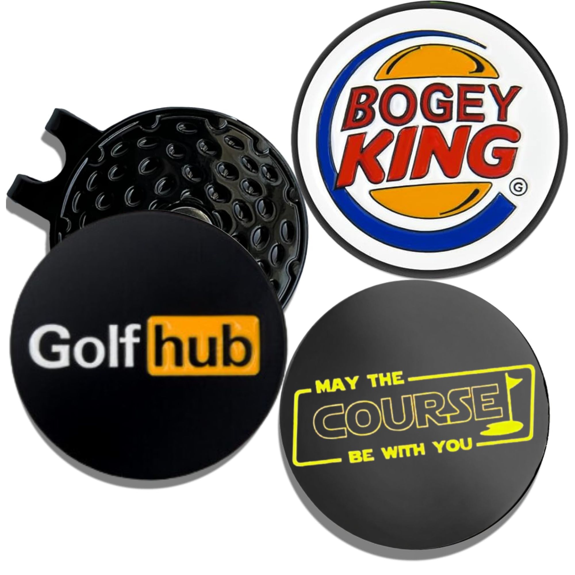 3 Pcs Funny Golf Ball Markers  - Men'S Accessories Golf ulasan dan harga
