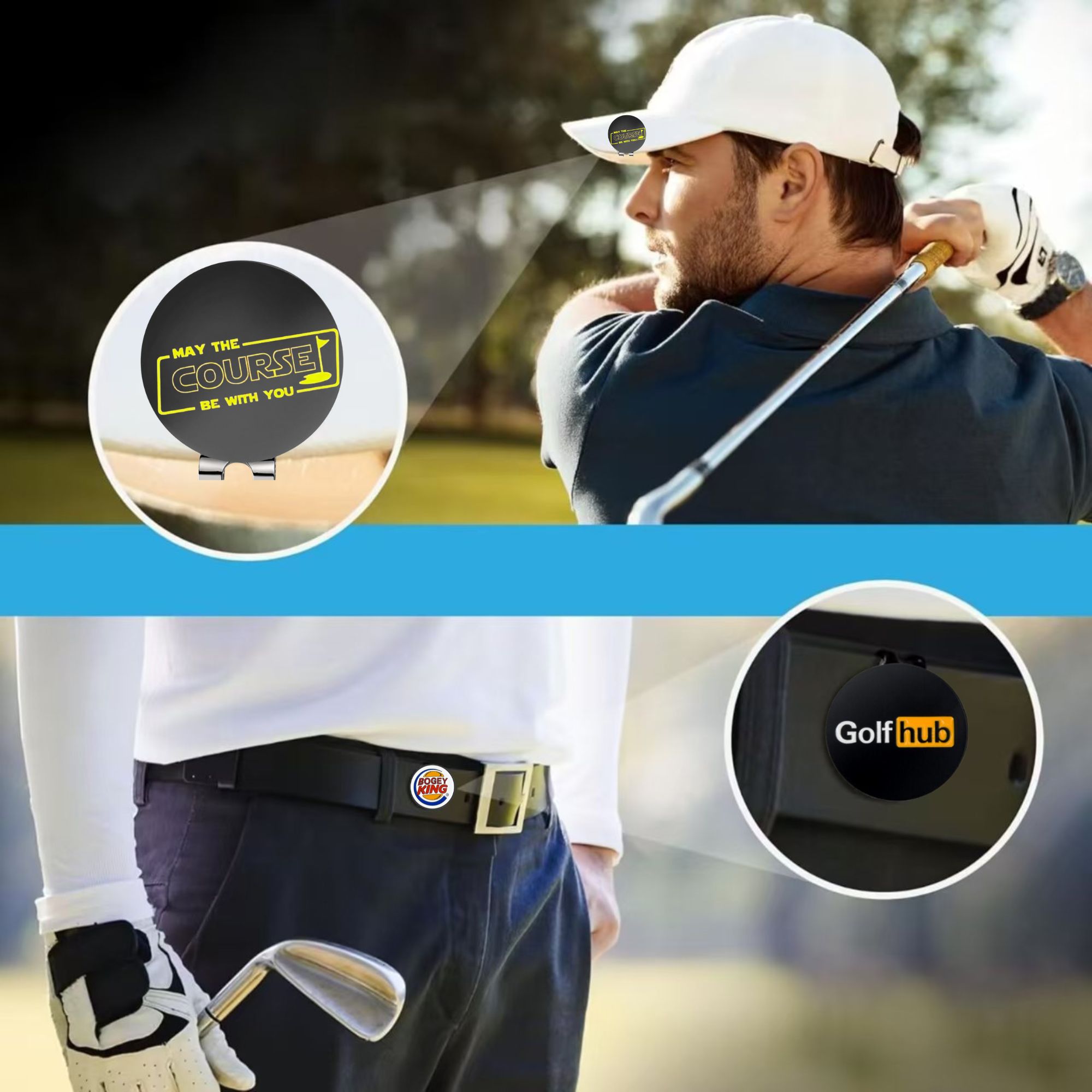 3 Pcs Funny Golf Ball Markers  - Men'S Accessories Golf ulasan dan harga