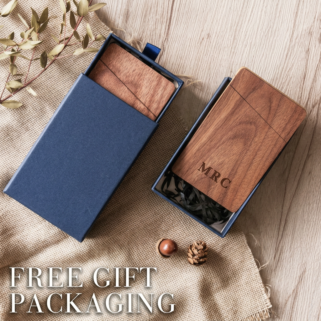 Business Card Holder Wooden Of - Men'S Accessories Holder ulasan dan harga