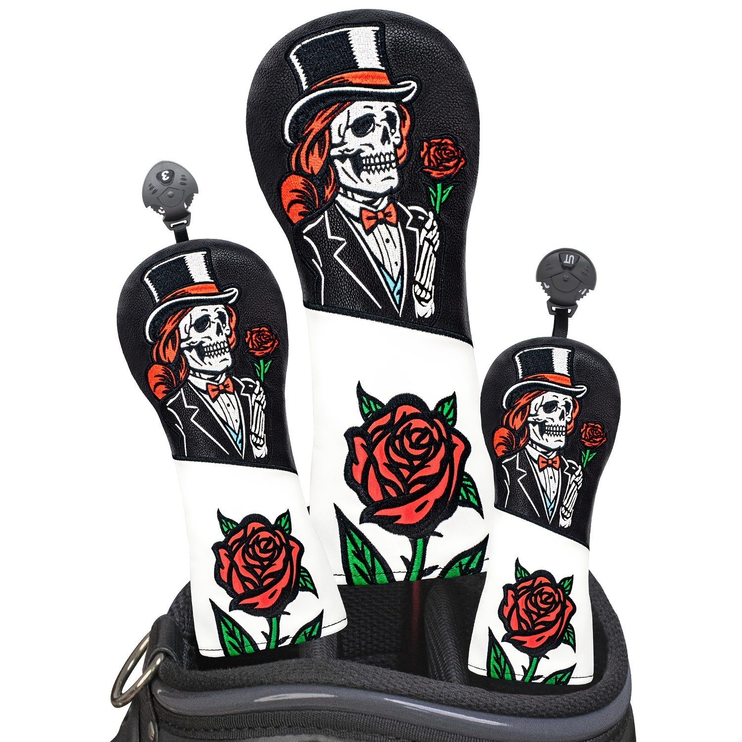 1pc/3pcs Top Hat Skull Rose Pa - Men'S Accessories Golf ulasan dan harga