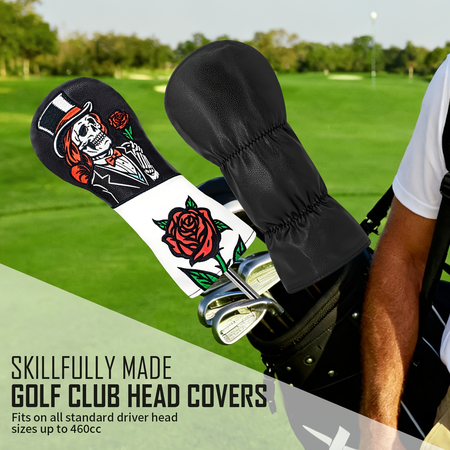 1pc/3pcs Top Hat Skull Rose Pa - Men'S Accessories Golf ulasan dan harga