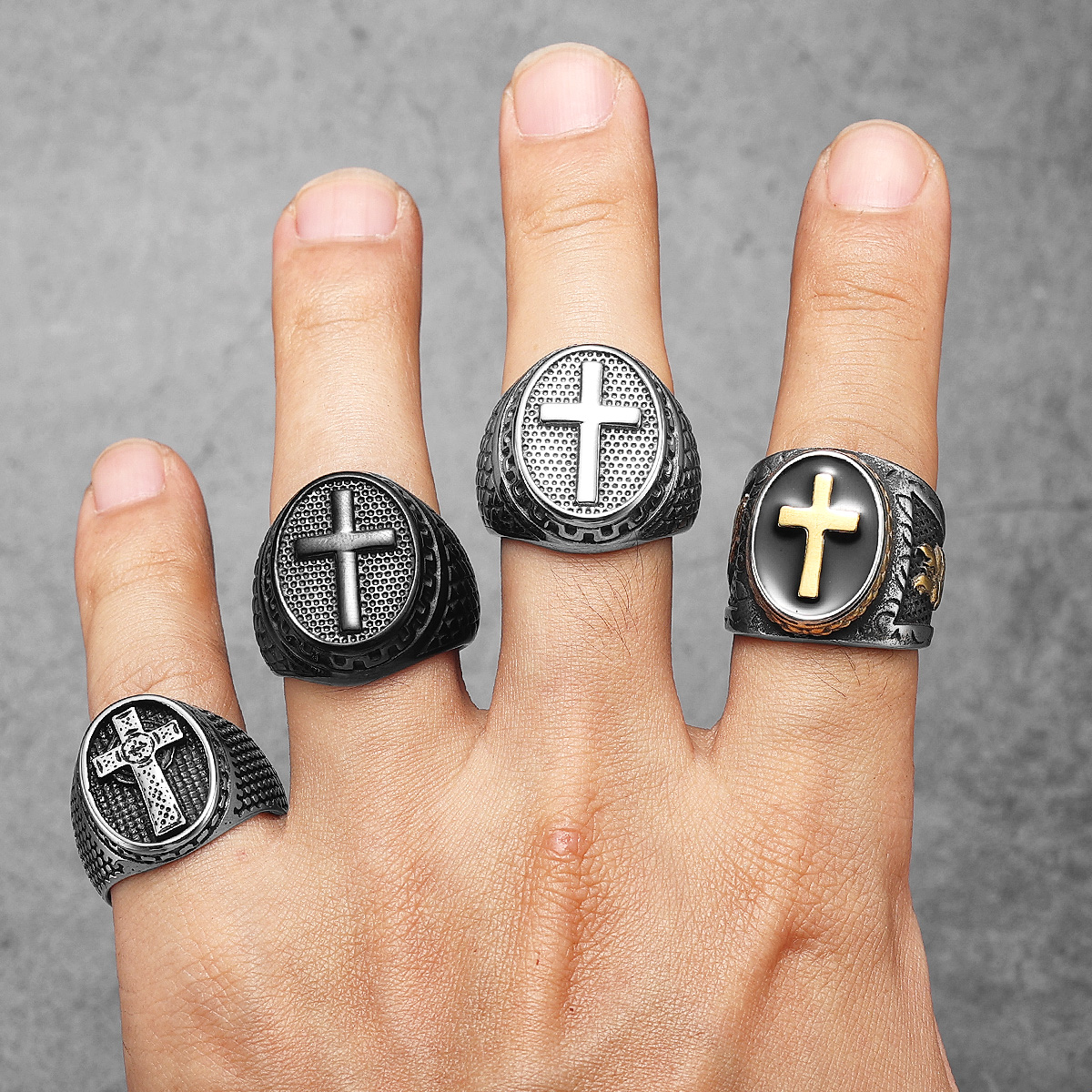 Praying Hands Cross Jesus Hear - Men'S Accessories Hand Bands ulasan dan harga