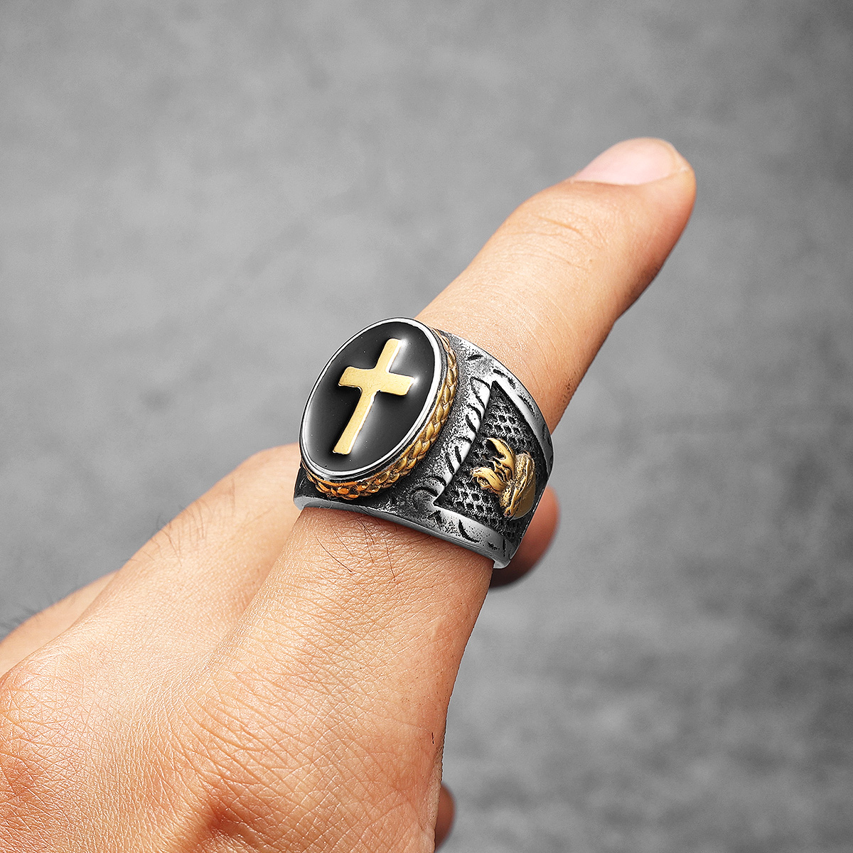 Praying Hands Cross Jesus Hear - Men'S Accessories Hand Bands ulasan dan harga
