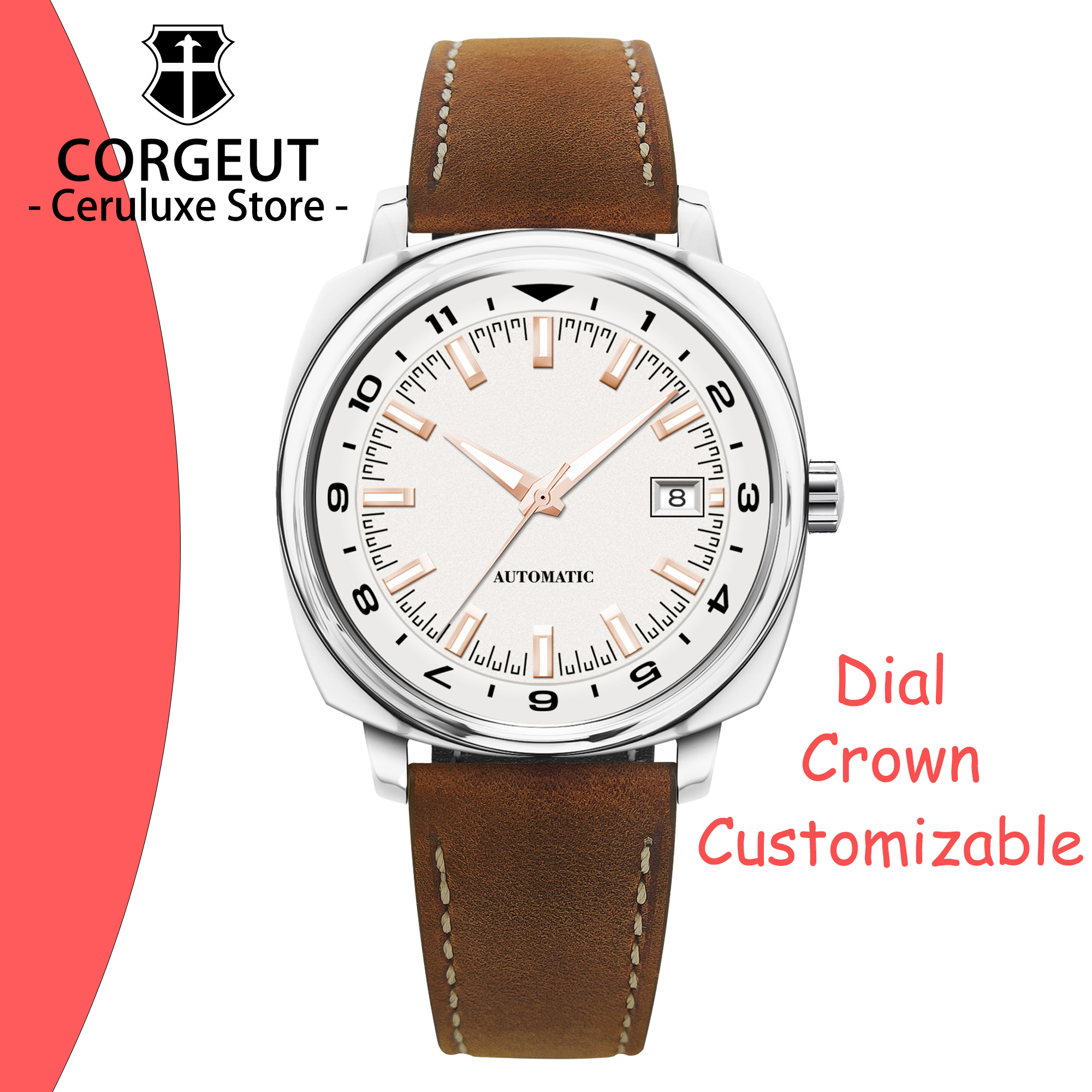 CUSTOM 42MM Stainless Steel Sa - Men'S Accessories Watches ulasan dan harga