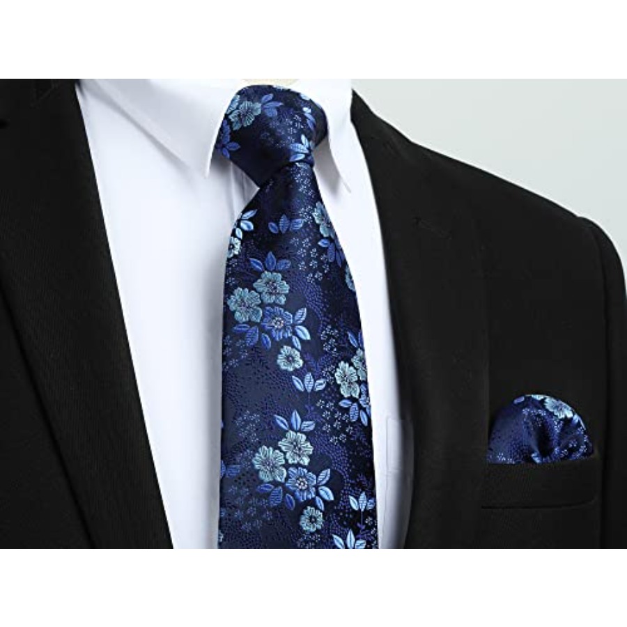 Men Floral Ties Woven Classic  - Neck Tie Set Box ulasan dan harga