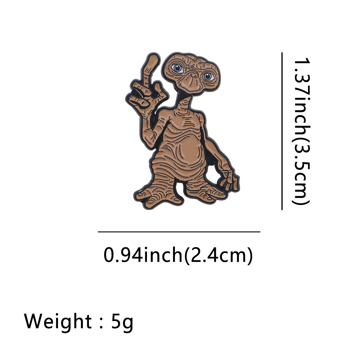 Vintage Funny Alien Enamel Car - Men Accessories Brooch ulasan dan harga