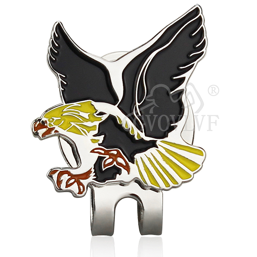 1pc Yellow Eagle Golf Hat Clip - Men'S Accessories Golf ulasan dan harga