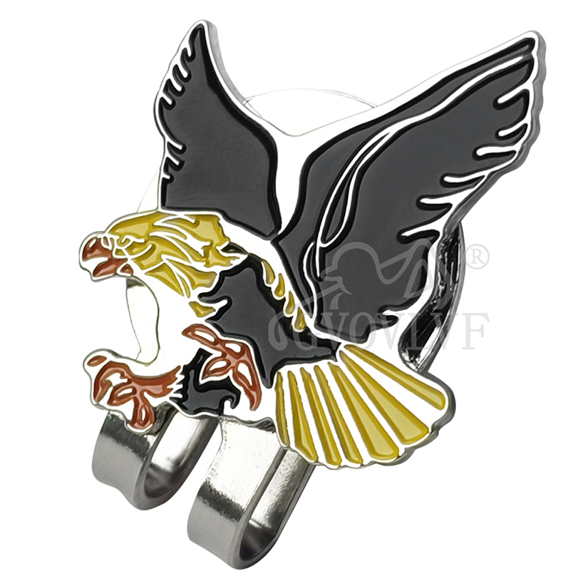 1pc Yellow Eagle Golf Hat Clip - Men'S Accessories Golf ulasan dan harga
